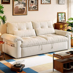 ソファー・3人掛け・コンパクト・ハイバック・ごろ寝・北欧・カウチソファー・ソファ・ソファーベッド・ローソファー・フロアソファー・カウチソファ・カウチ・韓国インテリア・韓国・おしゃれ・かわいい・2.5人掛け・二人掛け・座面ゆったりワイドソファ