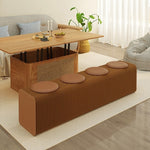 Casaconer | 伸縮式ペーパーベンチ・幅120~250cm・折りたたみ可能・軽量設計・コンパクト収納・スタイリッシュデザイン・紙素材使用・ホワイト/ブラウン