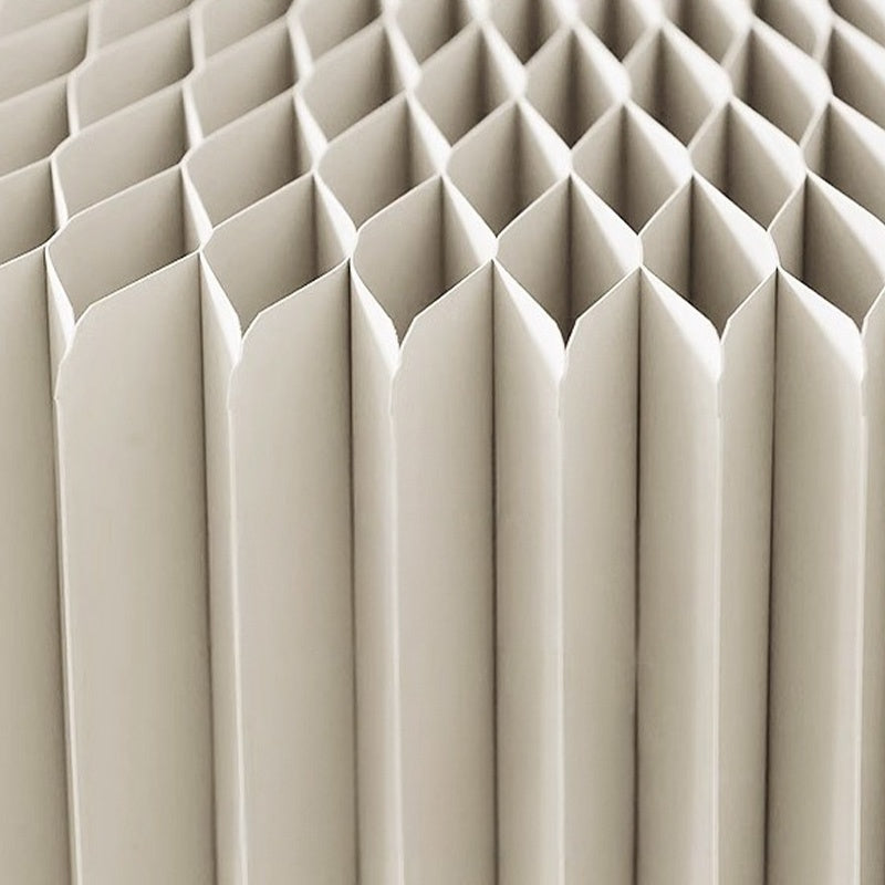 Casaconer | 伸縮式ペーパーベンチ・幅120~250cm・折りたたみ可能・軽量設計・コンパクト収納・スタイリッシュデザイン・紙素材使用・ホワイト/ブラウン