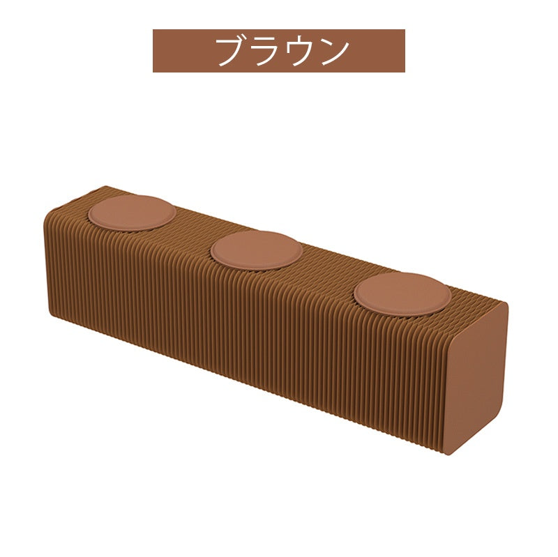 Casaconer | 伸縮式ペーパーベンチ・幅120~250cm・折りたたみ可能・軽量設計・コンパクト収納・スタイリッシュデザイン・紙素材使用・ホワイト/ブラウン