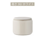 Casaconer | 折りたたみチェア・高さ30cm/40cm・丸型スツール・軽量設計・紙素材構造・コンパクト収納・持ち運び便利・ホワイト/ブラウン