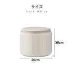 Casaconer | 折りたたみチェア・高さ30cm/40cm・丸型スツール・軽量設計・紙素材構造・コンパクト収納・持ち運び便利・ホワイト/ブラウン