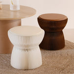 折りたたみ チェア おしゃれ 折りたたみチェア コンパクト おりたたみ 高さ30cm/40cm 丸型スツール 軽量設計 紙素材構造 コンパクト収納 持ち運び便利 ホワイト/ブラウン スツール 在宅ワーク 家具 整理 紙製 シンプル