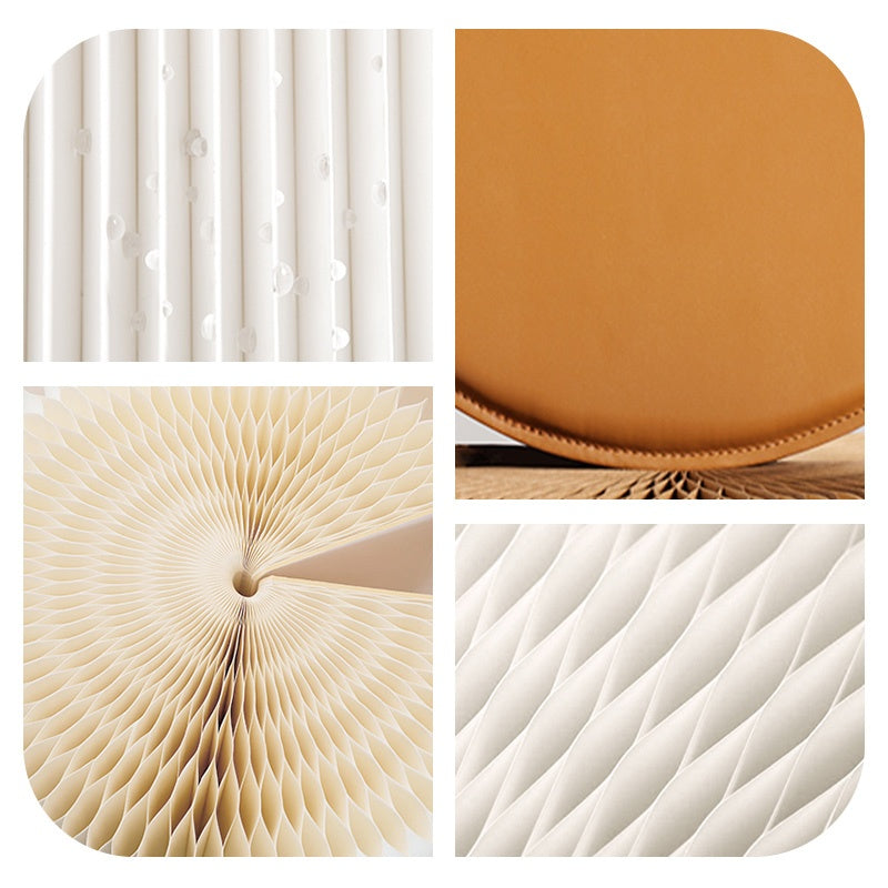 折りたたみ チェア おしゃれ 折りたたみチェア コンパクト おりたたみ 高さ30cm/40cm 丸型スツール 軽量設計 紙素材構造 コンパクト収納 持ち運び便利 ホワイト/ブラウン スツール 在宅ワーク 家具 整理 紙製 シンプル