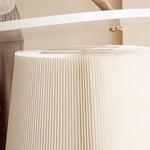 Casaconer | ダイニングテーブル・ラウンドテーブル・丸型・組立・折りたたみ収納可・軽量デザイン・紙素材脚部・モダンインテリアに最適・ホワイト/ブラウン