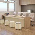 ダイニングテーブル テーブル ラウンドテーブル 北欧 組立簡単 折りたたみ収納可 軽量デザイン 紙素材脚部 モダンインテリアに最適 ホワイト/ブラウン 白 一人暮らし 韓国 インテリア おしゃれ