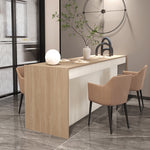 ダイニングテーブル テーブル ラウンドテーブル 北欧 組立簡単 折りたたみ収納可 軽量デザイン 紙素材脚部 モダンインテリアに最適 ホワイト/ブラウン 白 一人暮らし 韓国 インテリア おしゃれ