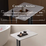 Casaconer | 【簡単組立】サイドテーブル・セラミック・おしゃれ・北欧・モダン・韓国風・収納・寝室収納・収納ラック・リビング収納