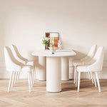 チェア,2脚セット,PUレザー,椅子,ダイニングチェア,クリーム風,おすすめ,雰囲気