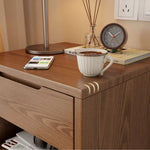 Casaconer | ナイトテーブル・木製ナイトテーブル・天然木・北欧・おしゃれ・収納・小物収納・寝室・幅45