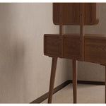 Casaconer | ドレッサー・テーブル・2点セット・ドレッサーデスク・おしゃれ・卓上・コンパクト・木製・木・幅80cm・省スペース・収納・メイクテーブル・カフェ・化粧台・スリム・鏡台・パソコンデスク・ワンルーム・一人暮らし・可愛い・北欧・ナチュラル・引き出し付き