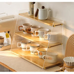 Casaconer | 食器棚・竹制・おしゃれ・ナチュラル・キッチン収納棚・収納ラック・収納棚・幅50・2段