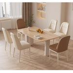 Casaconer | ダイニングチェア・3色・レザー・チェアー・カフェ・おしゃれ・椅子・チェア・イス・北欧・ヴィンテージ・合皮・シンプル・ダイニングチェアー・ダイニング・椅子・カーキ・グレー・リビング・ナチュラル・在宅ワーク・業務用