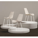 Casaconer | ダイニングチェア・2脚/4脚セット・レザー・チェア・ダイニングチェアー・ダイニング・チェアー・椅子・いす・イス・食卓椅子・レザー・スチール・リビングチェア・おしゃれ・椅子・チェア・北欧・ヴィンテージ・合皮・シンプル・リビング・ホワイト