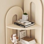 コーナーラック スチール製 フロア収納ラック 多段収納 コーナー対応 省スペース 立て置き 置物棚 書棚 リビング 玄関 ブラック ホワイト