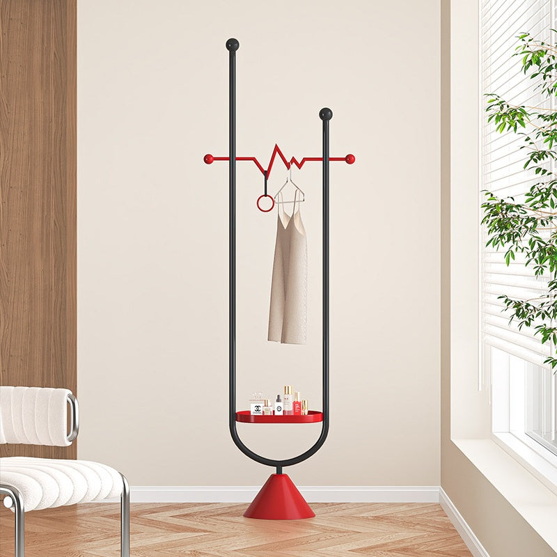 コートハンガー スチール製 フロアハンガー ポールハンガー バイカラーデザイン フレンチレトロ 高さ191cm 衣類掛け 玄関 リビング 寝室 デザイン おしゃれ