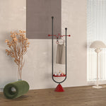 コートハンガー スチール製 フロアハンガー ポールハンガー バイカラーデザイン フレンチレトロ 高さ191cm 衣類掛け 玄関 リビング 寝室 デザイン おしゃれ