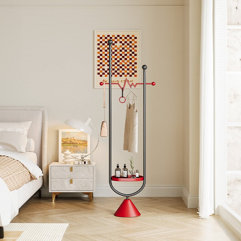 コートハンガー スチール製 フロアハンガー ポールハンガー バイカラーデザイン フレンチレトロ 高さ191cm 衣類掛け 玄関 リビング 寝室 デザイン おしゃれ