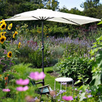 Casaconer | ガーデンパラソル・手動開閉タイプ・丸・幅300cm・日よけ・雨よけ対応・アウトドア