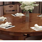 Casaconer | ダイニングテーブル・伸長式・長方形・丸テーブル・天然木・幅76cm/120cm・4人掛け/6人掛け・モダンデザイン・ウォルナットカラー・食卓テーブル