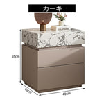 【完成品】ナイトテーブル サイドテーブル 引出 完成品 幅25cm ラグジュアリー 高級感 お手入れ簡単 インテリア 家具 おしゃれ 北欧 モダン 一人暮らし リビング かわいい 韓国風 ウォルナットカラー 黒 ブラック