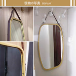 Casaconer | 完成品・鏡・ミラー・壁掛け・丸・ウォールミラー・軽量・おしゃれ・壁掛けミラー・洗面鏡・姿見・43cm・74cm・玄関・洗面台・トイレ・丸鏡・飛散防止・シンプル・丸型・丸形・かわいい・ナチュラル・木目調・韓国