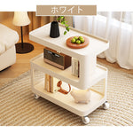 Casaconer | センターテーブル・幅60cm・幅80cm・おしゃれ・北欧・リビング・収納・棚付き・収納棚・飾り棚・韓国インテリア・おしゃれ