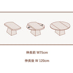 Casaconer | 無垢材ダイニングテーブル・折りたたみ・丸テーブル・2人・4人・6人・折り畳み・テーブルのみ・ダイニング・幅120・丸・円型・シンプル・4人掛け用・6人掛け用・木製・おしゃれ・食卓・天然木・北欧・丸型・テーブル単品・グレー