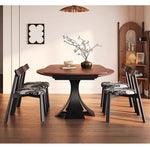 Casaconer | 無垢材ダイニングテーブル・折りたたみ・丸テーブル・2人・4人・6人・折り畳み・テーブルのみ・ダイニング・幅120・丸・円型・シンプル・4人掛け用・6人掛け用・木製・おしゃれ・食卓・天然木・北欧・丸型・テーブル単品・グレー