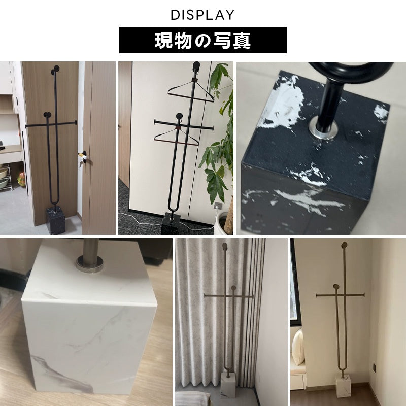 ハンガーラック コートハンガー スタンド式 おしゃれ 北欧風 衣類収納 省スペース ポールハンガー 洋服掛け スリム設計 玄関収納 寝室 リビング シンプル モダン