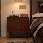 Casaconer | ナイトテーブル・おしゃれ・木製ナイトテーブル・寝室・収納・サイドテーブル・ミニテーブル・ベッドサイドチェスト
