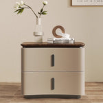 Casaconer | ナイトテーブル・ベッドサイドテーブル・40cm/45cm/50cm幅・無垢材・アーチ型収納・引き出し付き・北欧風デザイン・コンパクト設計