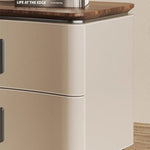 Casaconer | ナイトテーブル・ベッドサイドテーブル・40cm/45cm/50cm幅・無垢材・アーチ型収納・引き出し付き・北欧風デザイン・コンパクト設計