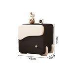 Casaconer | ナイトテーブル・ベッドサイドテーブル・40cm/45cm/50cm幅・無垢材・アーチ型収納・引き出し付き・北欧風デザイン・コンパクト設計