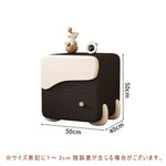 Casaconer | ナイトテーブル・ベッドサイドテーブル・40cm/45cm/50cm幅・無垢材・アーチ型収納・引き出し付き・北欧風デザイン・コンパクト設計