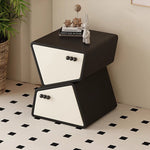 ナイトテーブル おしゃれ 引き出し ベッドサイドテーブル スリム 35cm/40cm/45cm幅 引き出し付き 北欧風デザイン コンパクト設計韓国 2段 合成革 木製 天然木 白 完成品 レザー調 コンパクト