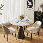 Casaconer | ダイニングテーブル・セラミック・おしゃれ・北欧・円形・幅120・2人用・4人用