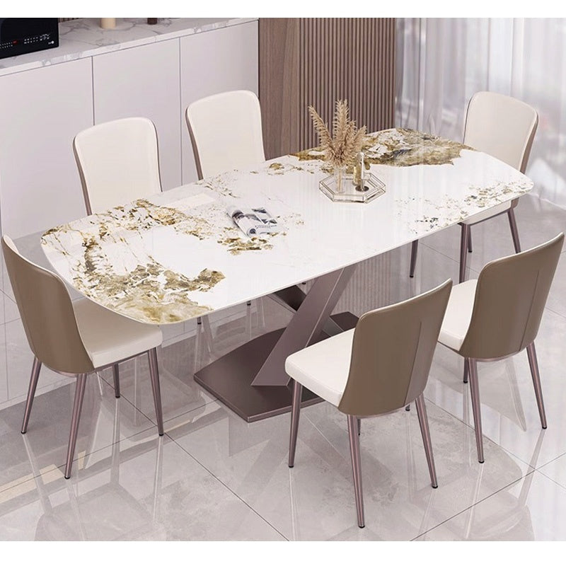 ダイニングテーブル＆チェアセット・ダイニング5点セット・食卓・食事テーブル・ラグジュアリー・セラミック・ライトリュクス・上質