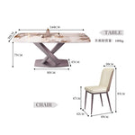 ダイニングテーブル＆チェアセット・ダイニング5点セット・食卓・食事テーブル・ラグジュアリー・セラミック・ライトリュクス・上質