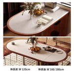 Casaconer | ダイニングテーブル・テーブル・折りたたみ・4人・6人・折り畳みダイニングテーブル・セラミック・テーブルのみ・ダイニング・幅160/180・シンプル・4人掛け用・6人掛け用・おしゃれ・食卓・北欧・アンティーク風・カフェ風・テーブル単品