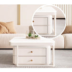 Casaconer | ネストテーブル・セラミックテーブル・リビングテーブル・収納付・幅60・幅50