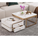 Casaconer | ネストテーブル・セラミックテーブル・リビングテーブル・収納付・幅60・幅50