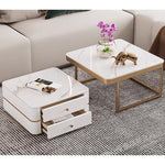 Casaconer | ネストテーブル・セラミックテーブル・リビングテーブル・収納付・幅60・幅50