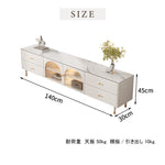 Casaconer | テレビ台・セラミック天板・姫系・かわいい・韓国・収納TVラック・テレビ・収納・食器収納