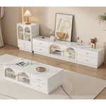 Casaconer | テレビ台・ガラス・姫系・かわいい・韓国・収納TVラック・テレビ・収納・食器収納・180