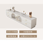 Casaconer | テレビ台・ガラス・姫系・かわいい・韓国・収納TVラック・テレビ・収納・食器収納・180