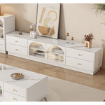 Casaconer | テレビ台・ガラス・姫系・かわいい・韓国・収納TVラック・テレビ・収納・食器収納・180