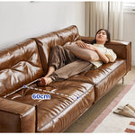 Casaconer | ソファ・レザー・おしゃれ・北欧・シンプル・ナチュラル・リビングソファ・3人掛け・2人掛け