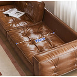 Casaconer | ソファ・レザー・おしゃれ・北欧・シンプル・ナチュラル・リビングソファ・3人掛け・2人掛け