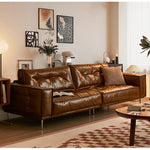 Casaconer | ソファ・レザー・おしゃれ・北欧・シンプル・ナチュラル・リビングソファ・3人掛け・2人掛け